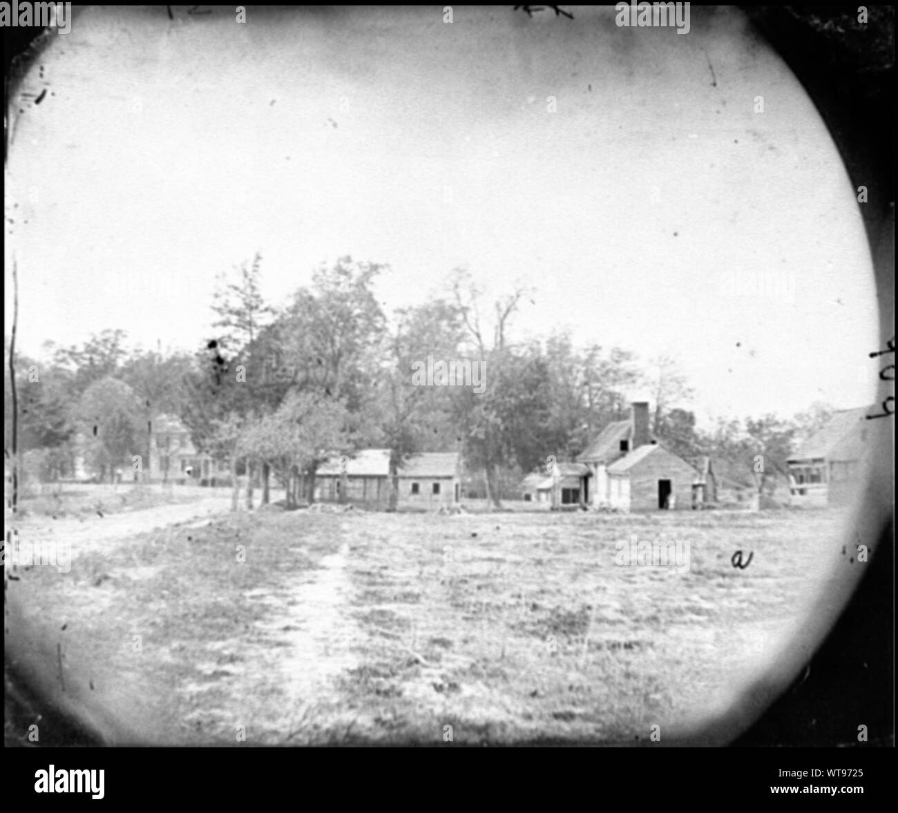 Mechanicsville ha, Va. vista di case selezionato guerra civile fotografie, 1861-1865 (biblioteca del congresso) Foto Stock