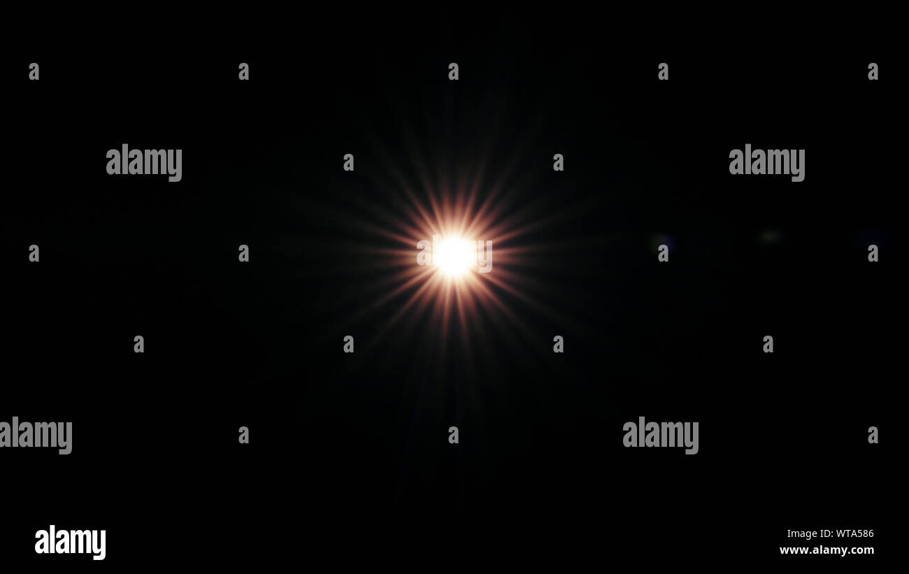 La luce del flash ray sfondo nero utilizzando strati dello schermo in modalità Foto Stock