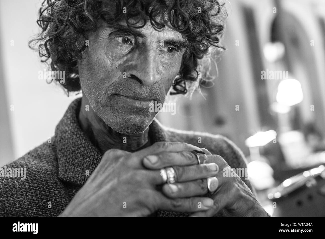 Il cantante di tango dal sud strade brasiliano Foto Stock