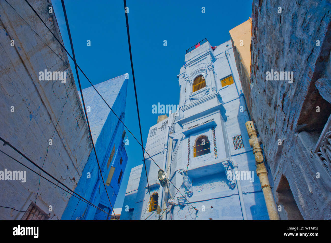 Classica di Jodhpur case blu Foto Stock