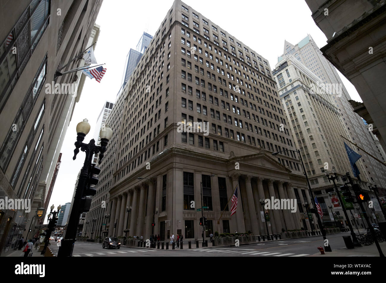La Federal Reserve Bank di Chicago Illinois USA Foto Stock