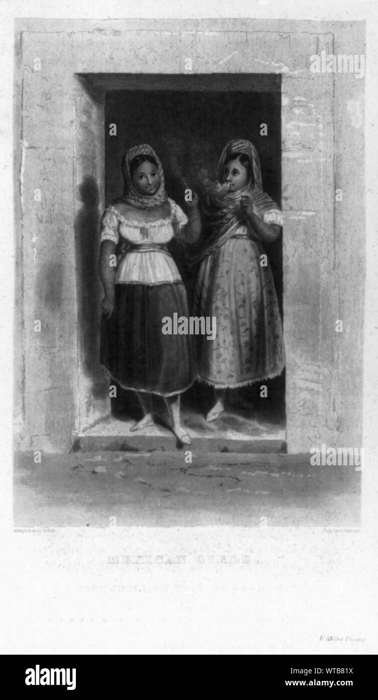 Le ragazze del Messico. I costumi del Poblanas Foto Stock