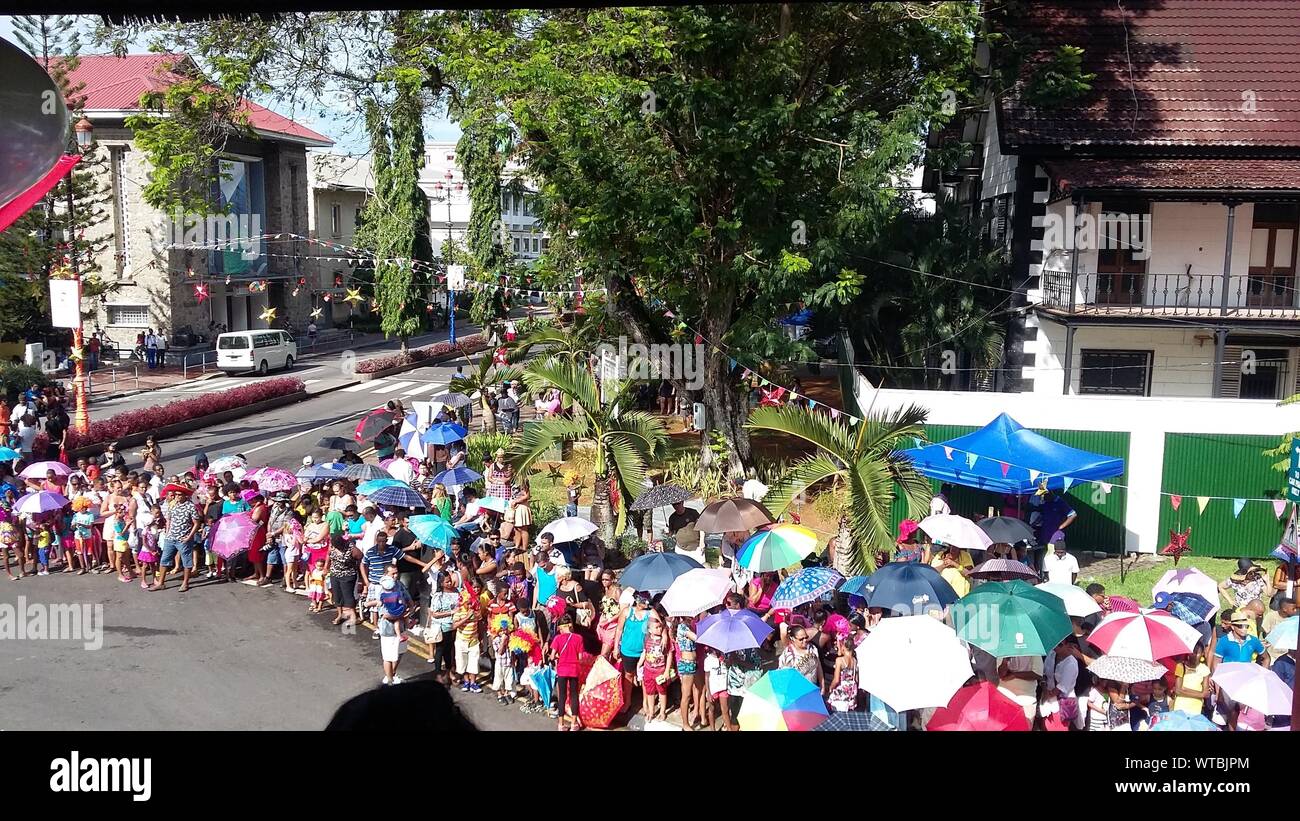 Il carnevale delle Seychelles Foto Stock