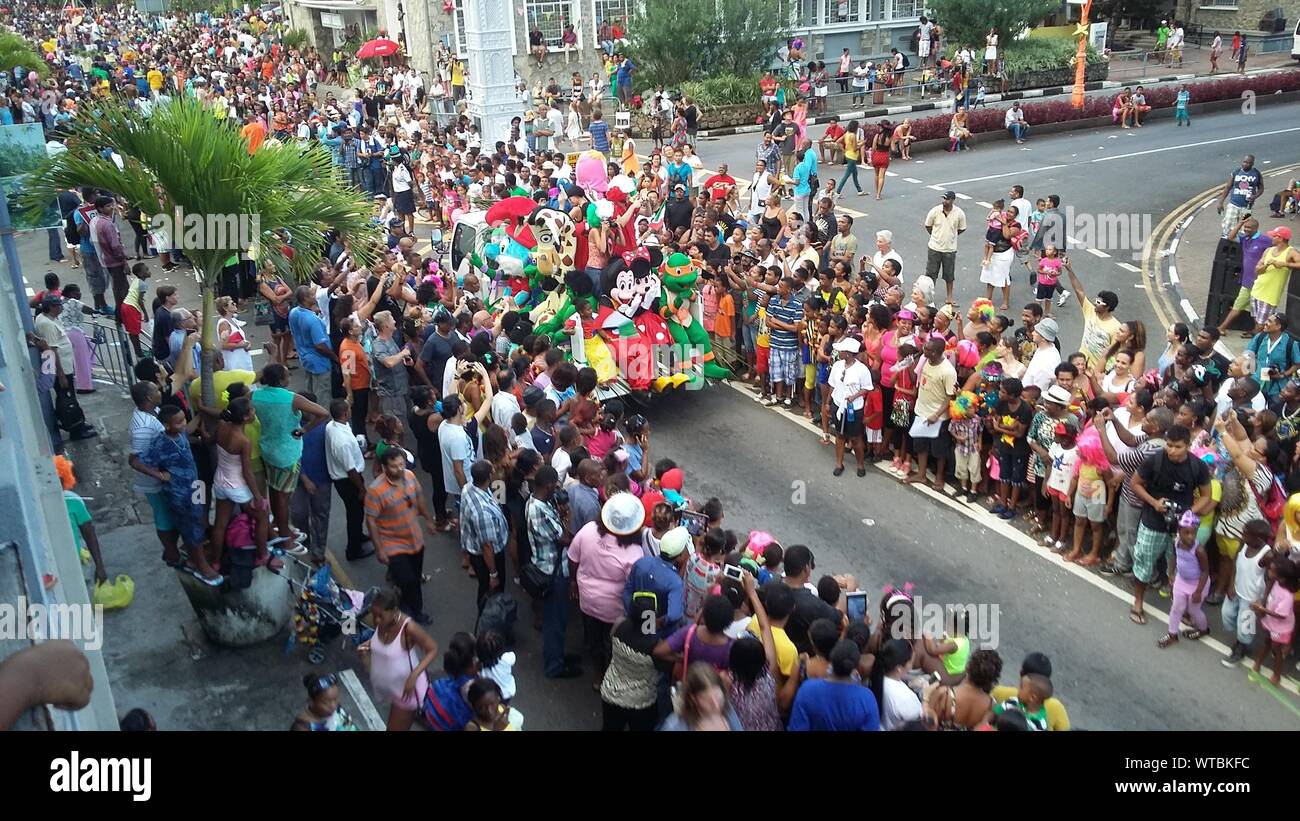 Il carnevale delle Seychelles Foto Stock