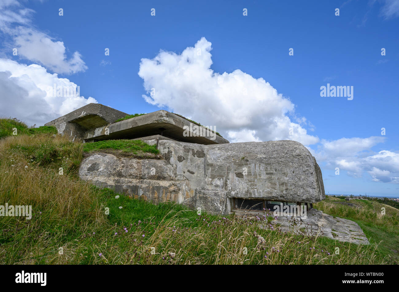 Gernam fortificazioni a Bangsbo Fort Bunkermuseum Foto Stock