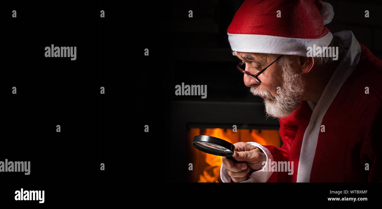 Babbo Natale letture per bambini panorama di posta Foto Stock