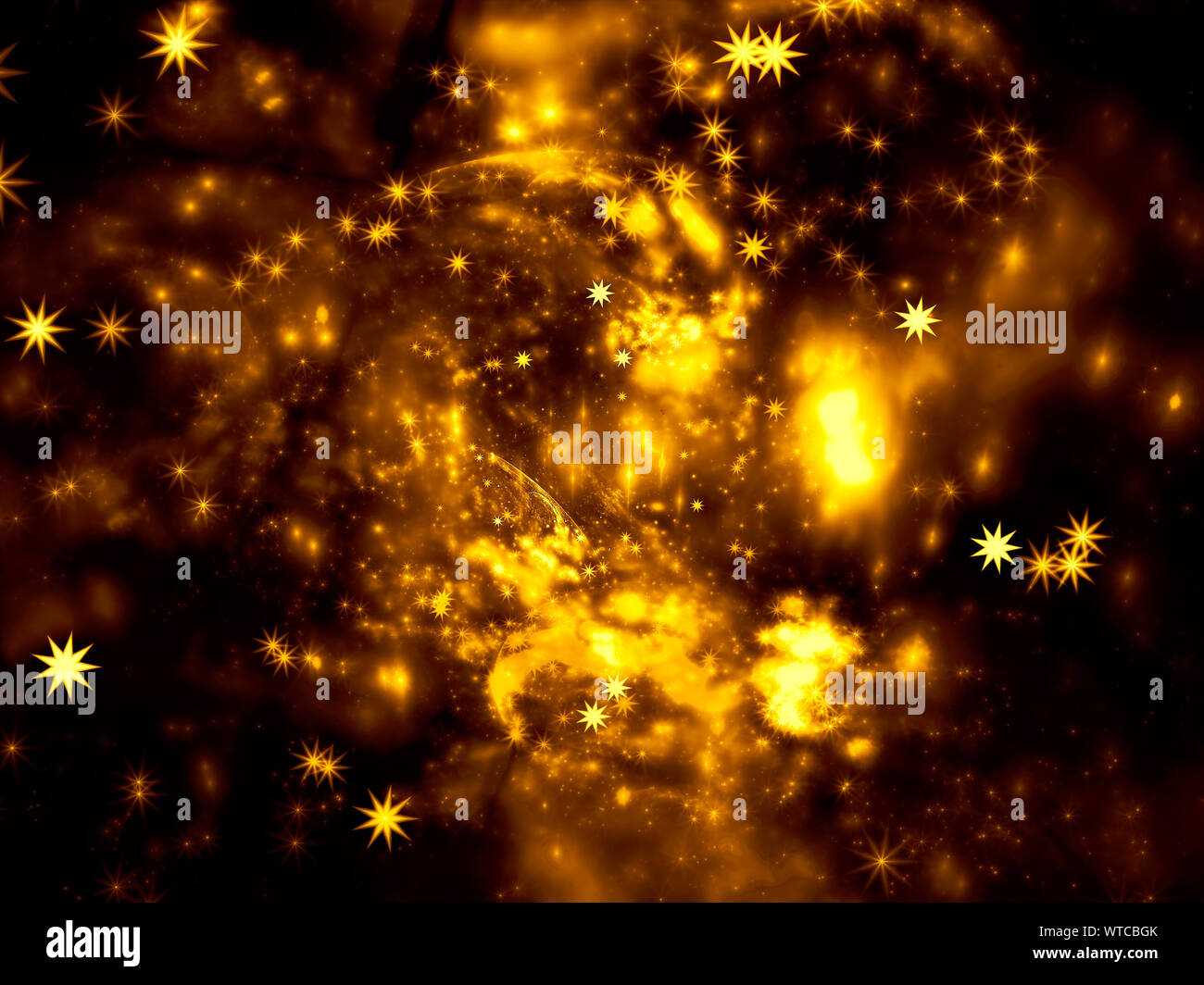 Luminoso spazio sfocata sullo sfondo a tema - abstract generati digitalmente immagine Foto Stock