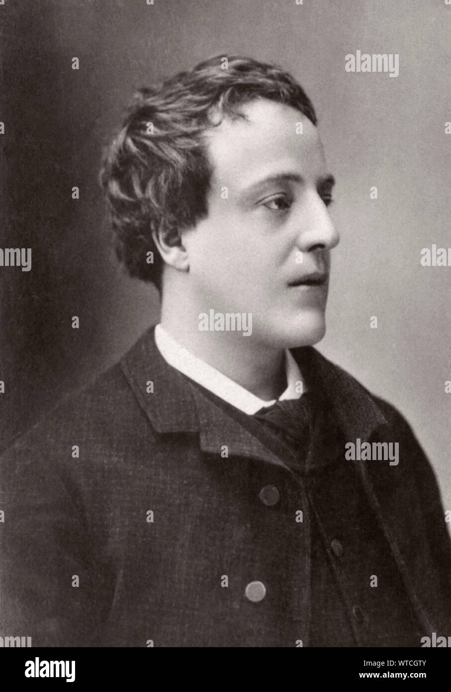 Adolphe Willette Leon (1857 - 1926) era un pittore francese, illustrator, caricaturista, e litografo, così come un architetto del famoso Moulin Ro Foto Stock