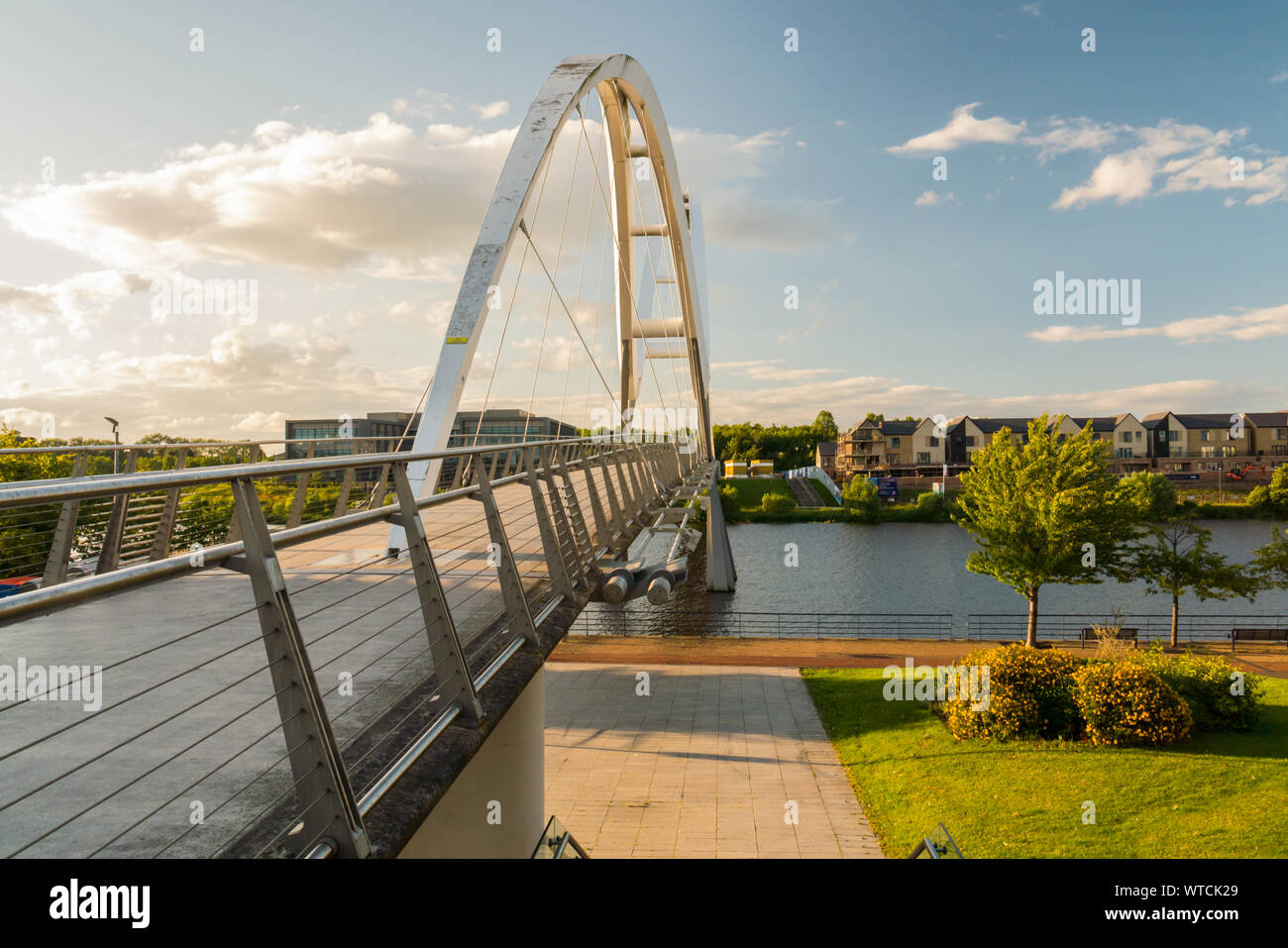 La Infinity Bridge a Stockton-on-Tees Foto Stock