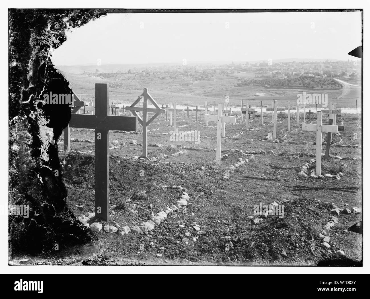 Il cimitero militare di Gerusalemme Foto Stock