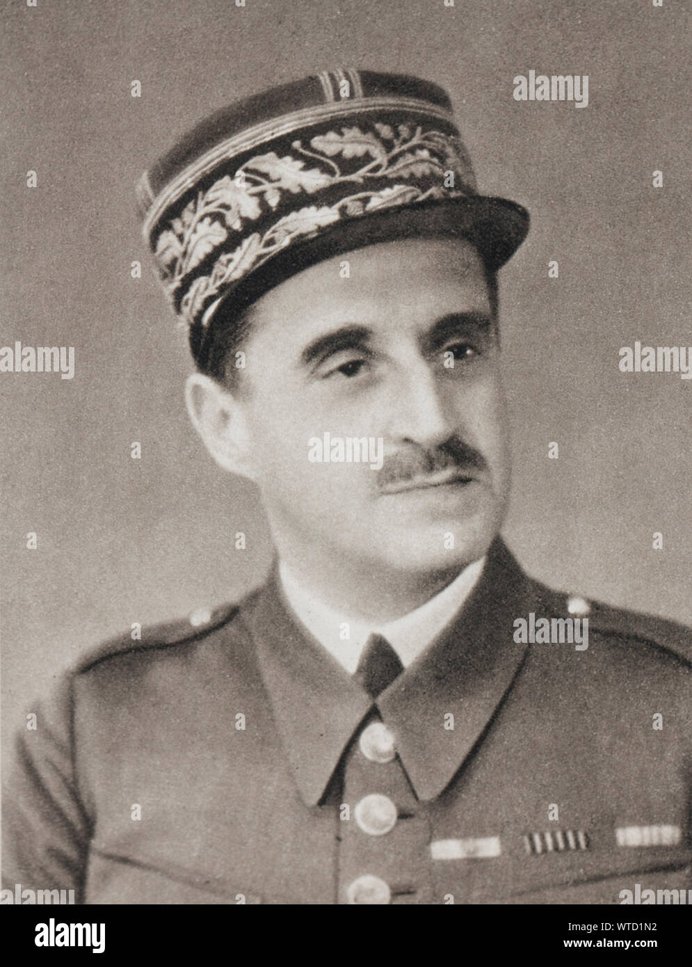 General Blanchard, comandante della prima armata francese. Foto Stock