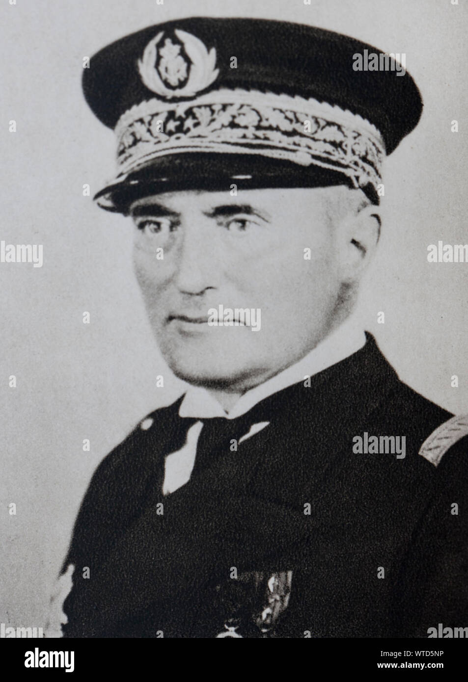 Admiral Darlan, che era alla ricerca di passaggio al camp allie quando fu assassinato il 24 dicembre 1942. Foto Stock