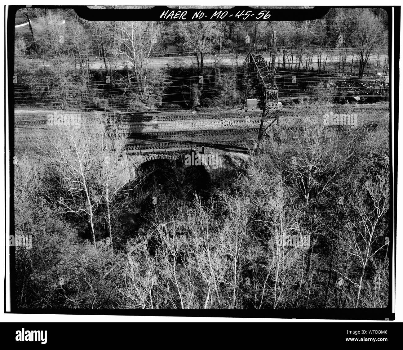 Mill Creek Bridge. Perryville, Cecil Co., MD. Sec. 1201, MP 59.00. - Nord-est del corridoio ferroviario, Amtrak itinerario tra il distretto di Columbia-Maryland linea di stato e stato Maryland-Delaware linea, Baltimore, Città indipendente, MD; Foto Stock