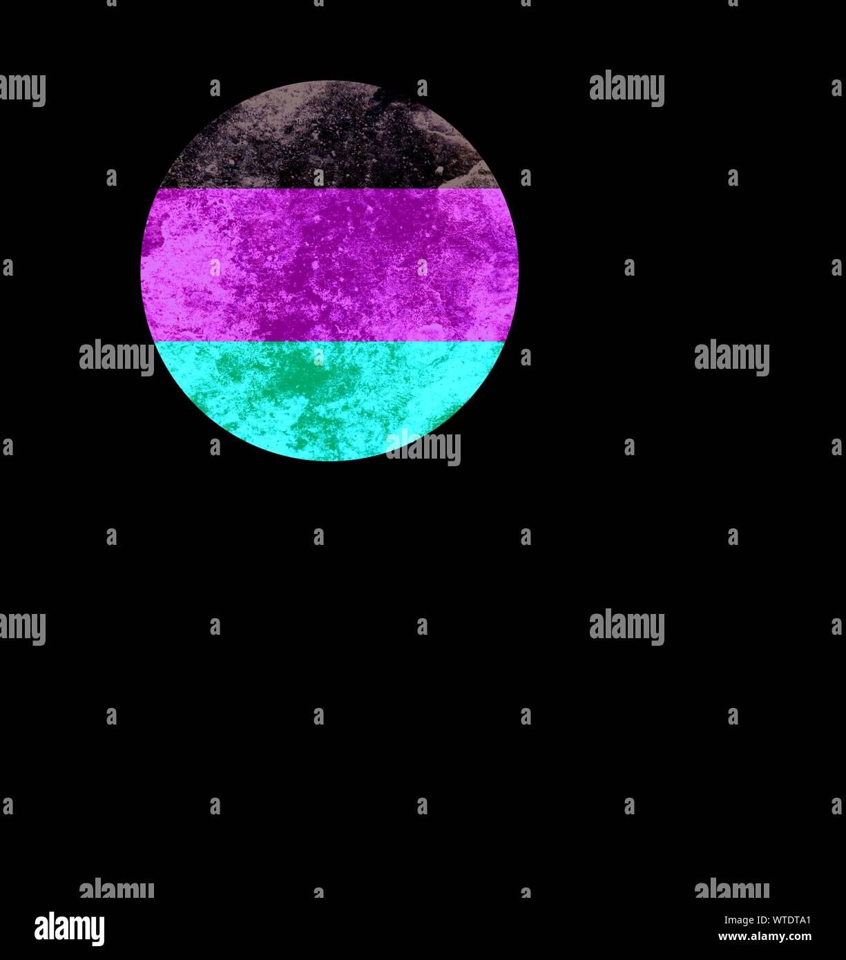 Impronte digitali, le impronte digitali alla bandiera nazionale di colori Foto Stock