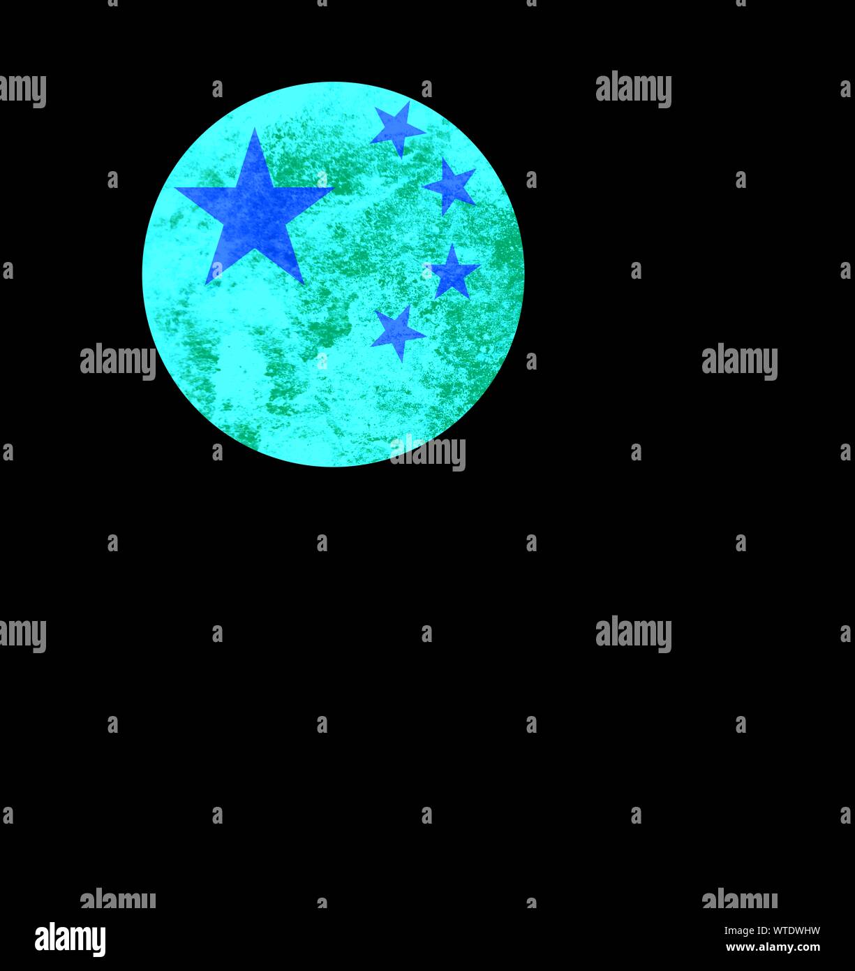 Impronte digitali, le impronte digitali alla bandiera nazionale di colori Foto Stock