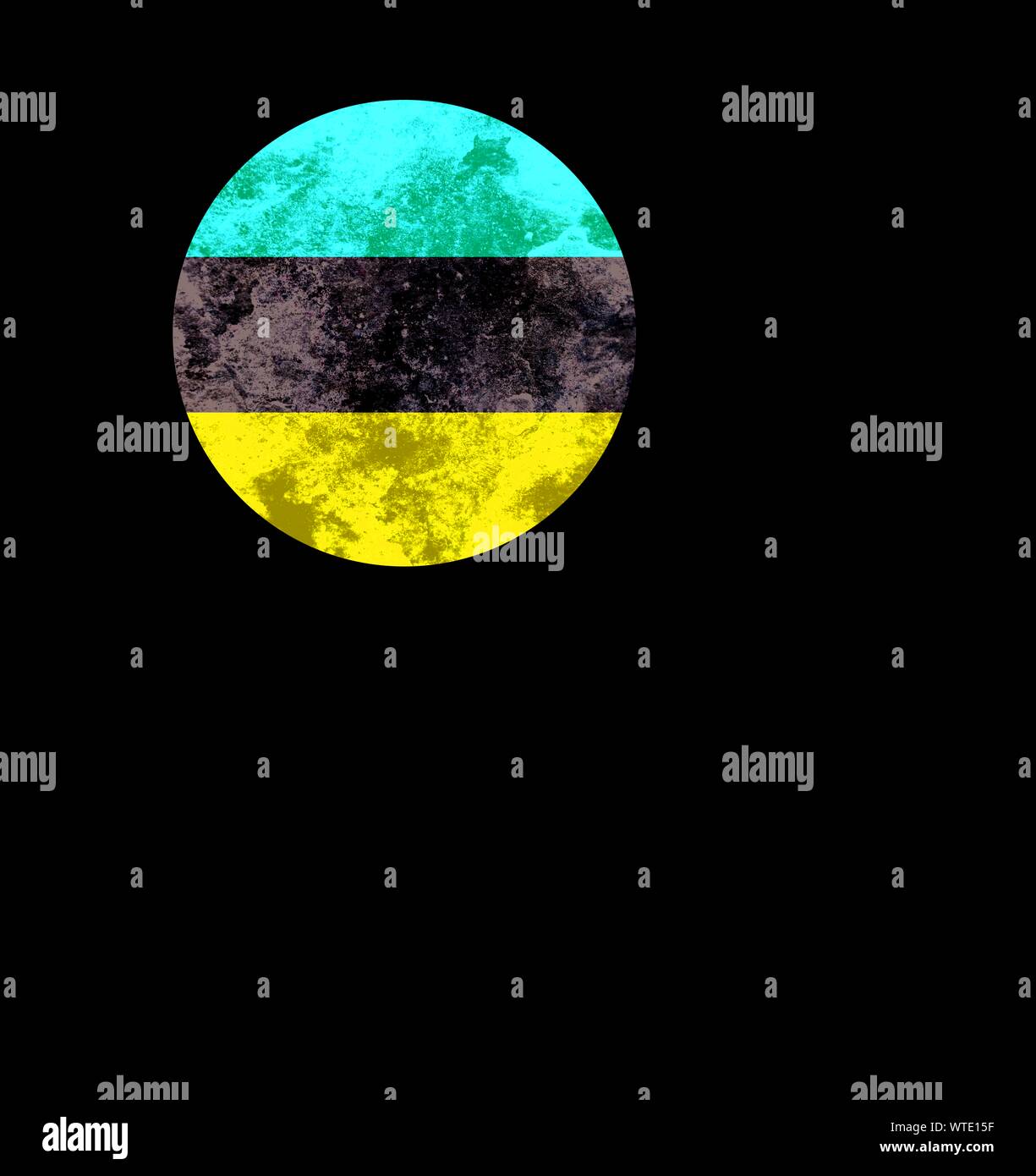 Impronte digitali, impronte digitali, huella dedo in i colori della bandiera del paese Foto Stock