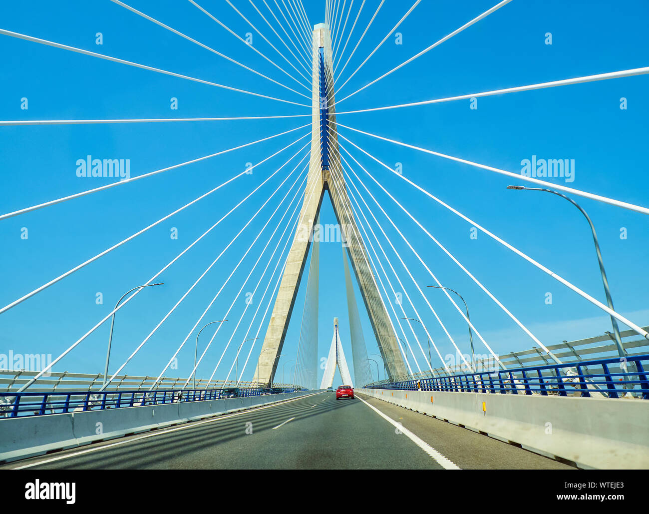 Cadiz, Spagna - 23 giugno 2019. La Costituzione del 1812 Bridge, anche sapere come o La Pepa Bridge. Cadice. Andalusia, Spagna. Foto Stock