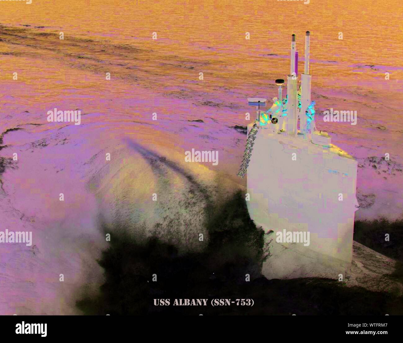 USS ALBANY (SSN-753) Foto Stock