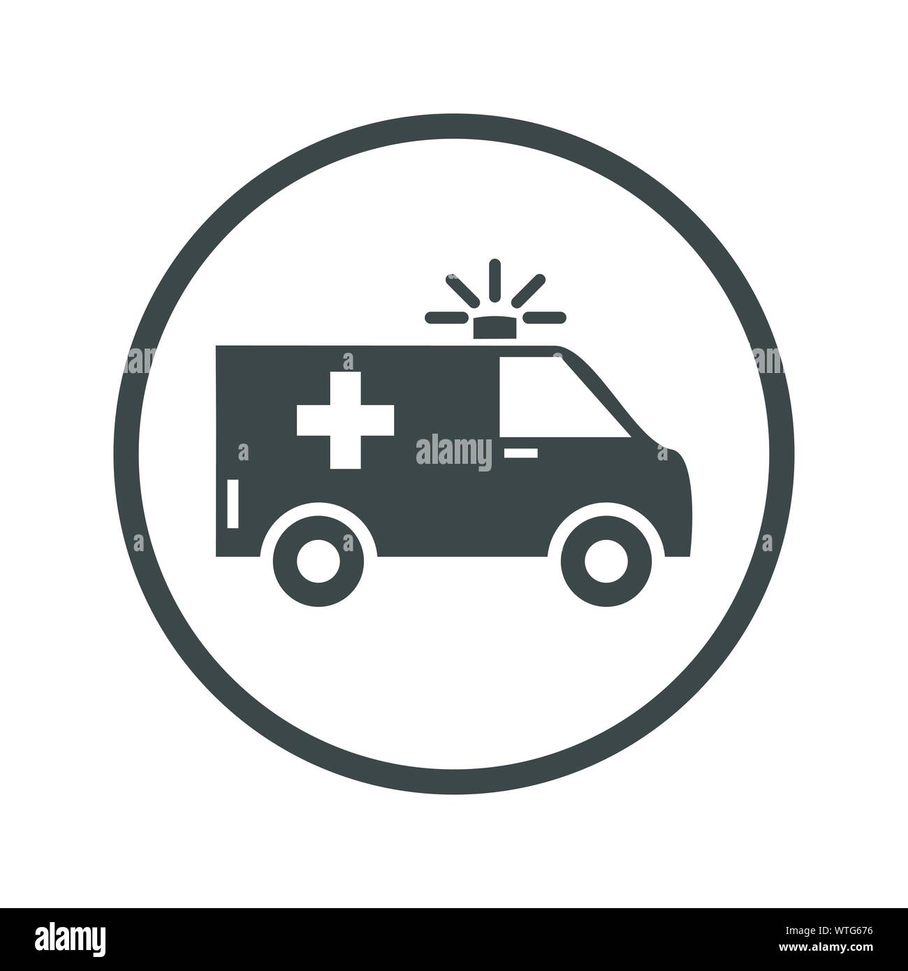 Ambulanza icona Vettore Illustrazione Vettoriale