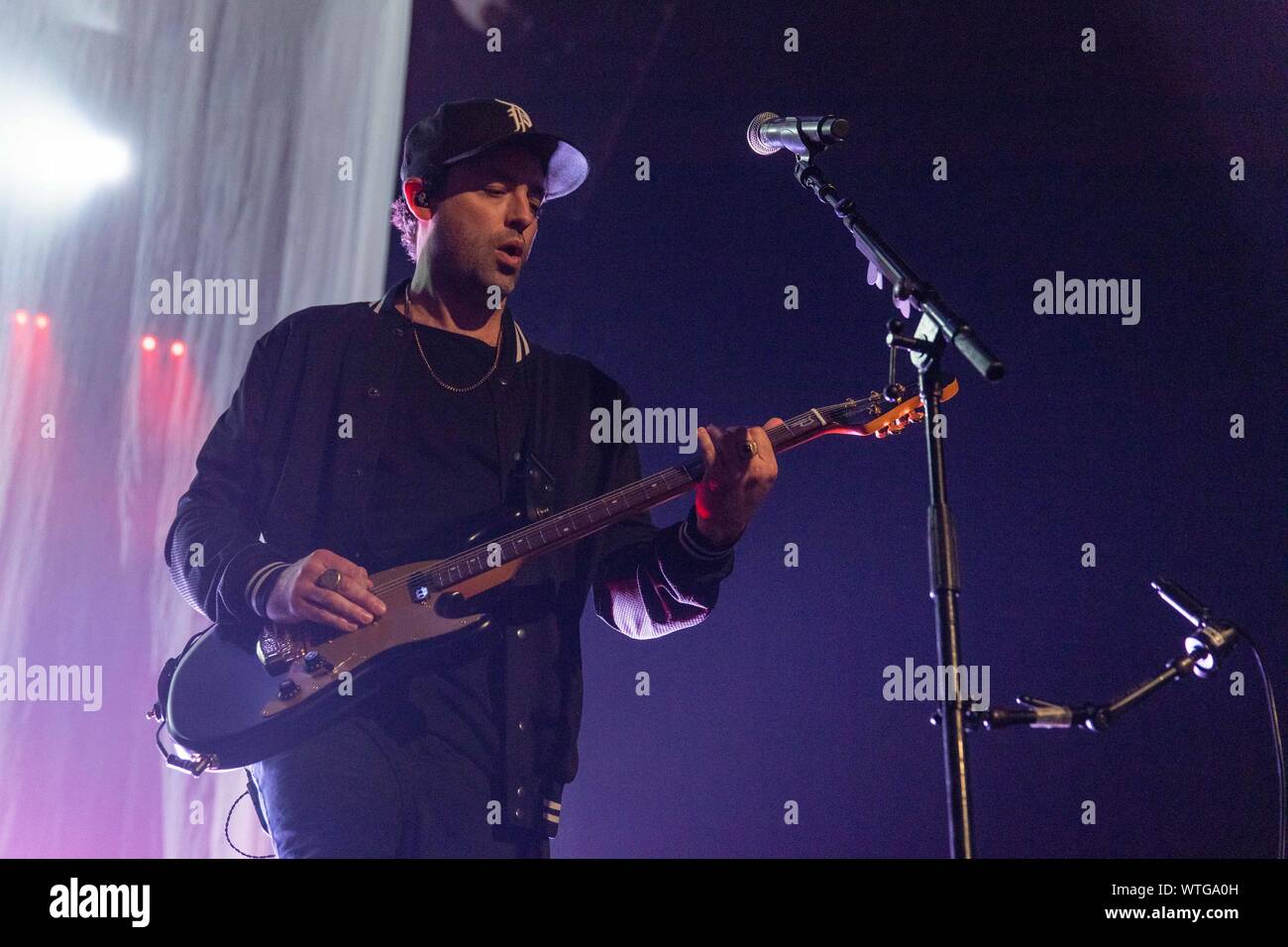 Agosto 27, 2019, Madison, Wisconsin, U.S: JOSH CARTER DI Phantogram al Sylvee a Madison, Wisconsin (credito Immagine: © Daniel DeSlover/ZUMA filo) Foto Stock