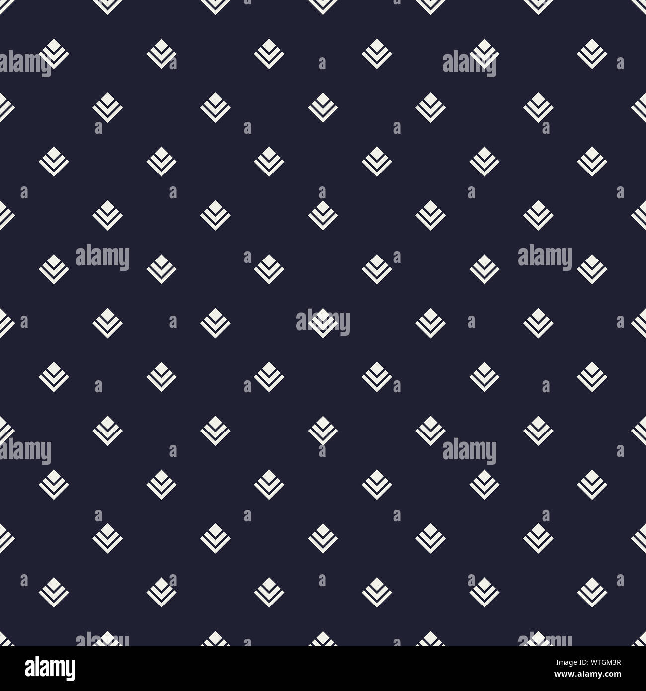 Square diamond stampa su sfondo blu scuro - Tessuto, sfondi wallpaper,interior design ecc. Foto Stock