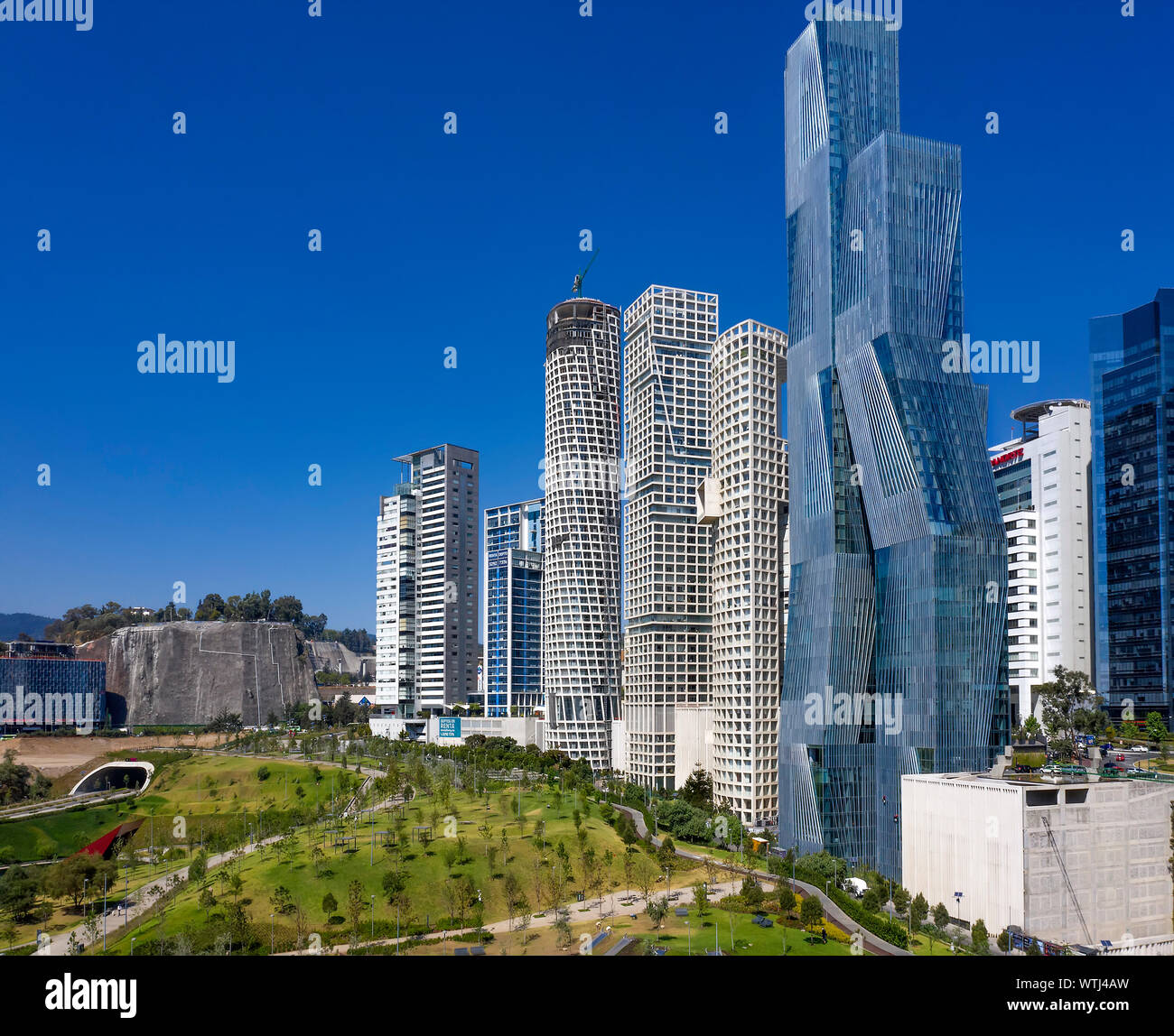 Paseo De Los Arquitectos, Lomas De Santa Fe, Città Del Messico, Messico Foto Stock