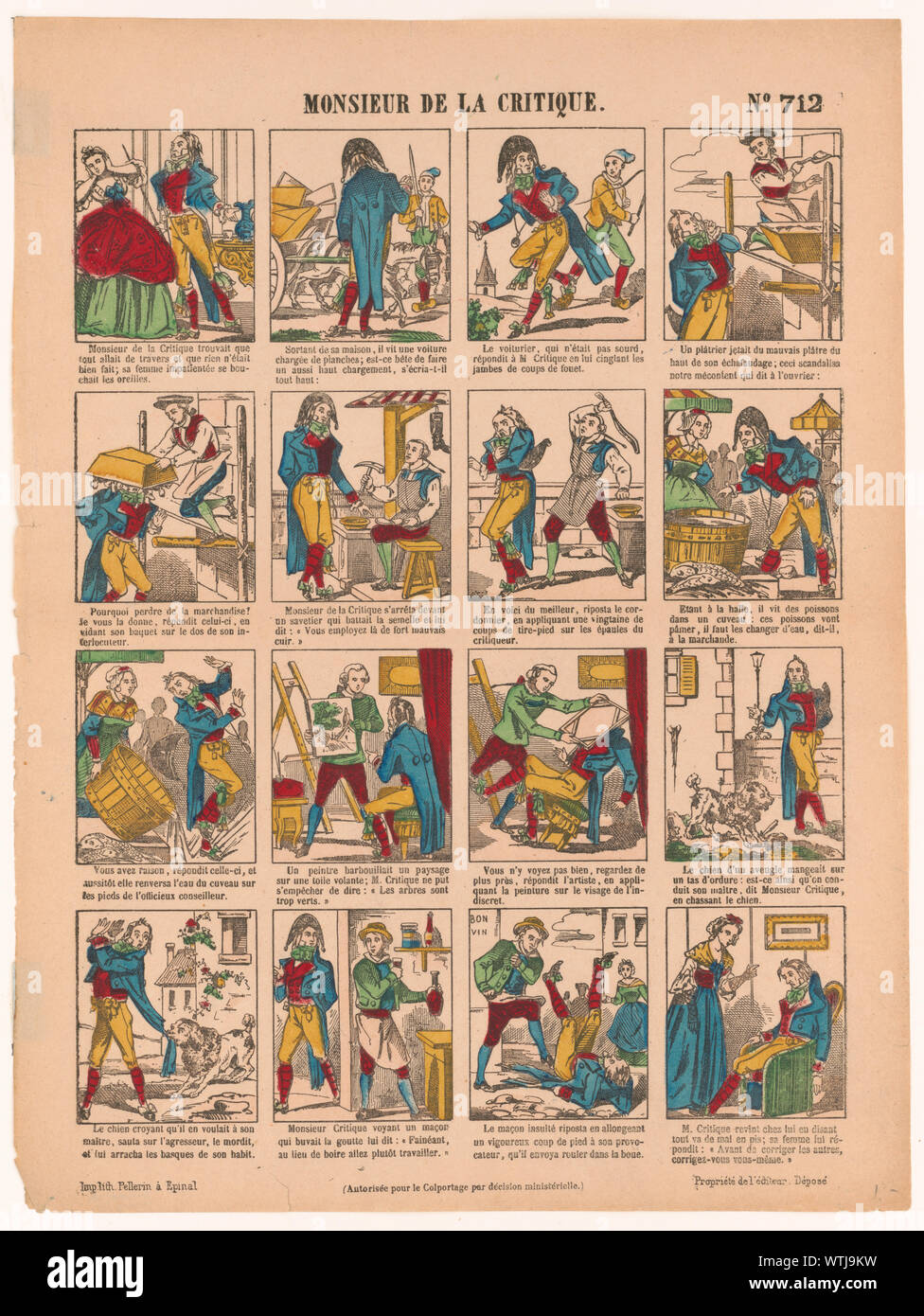 Monsieur de la Critique Foto Stock