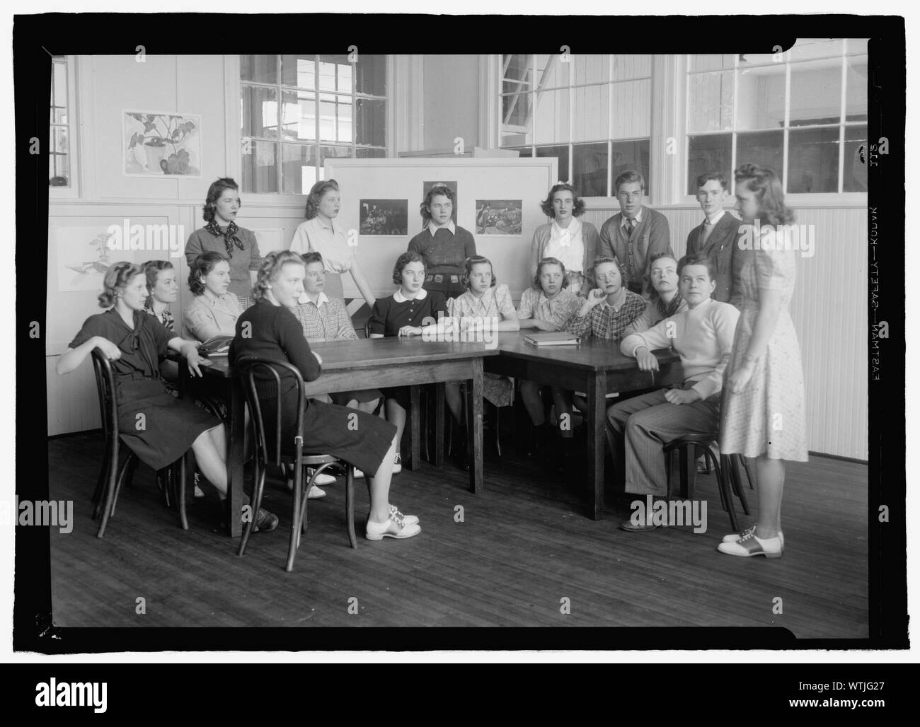 Montgomery gli studenti delle scuole superiori, c.1936, Md. Foto Stock
