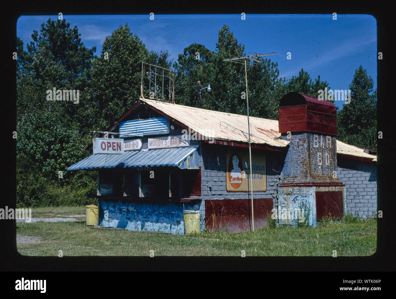 Moody's Bar-B-Q, Route 17, Woodbine, Georgia Foto Stock