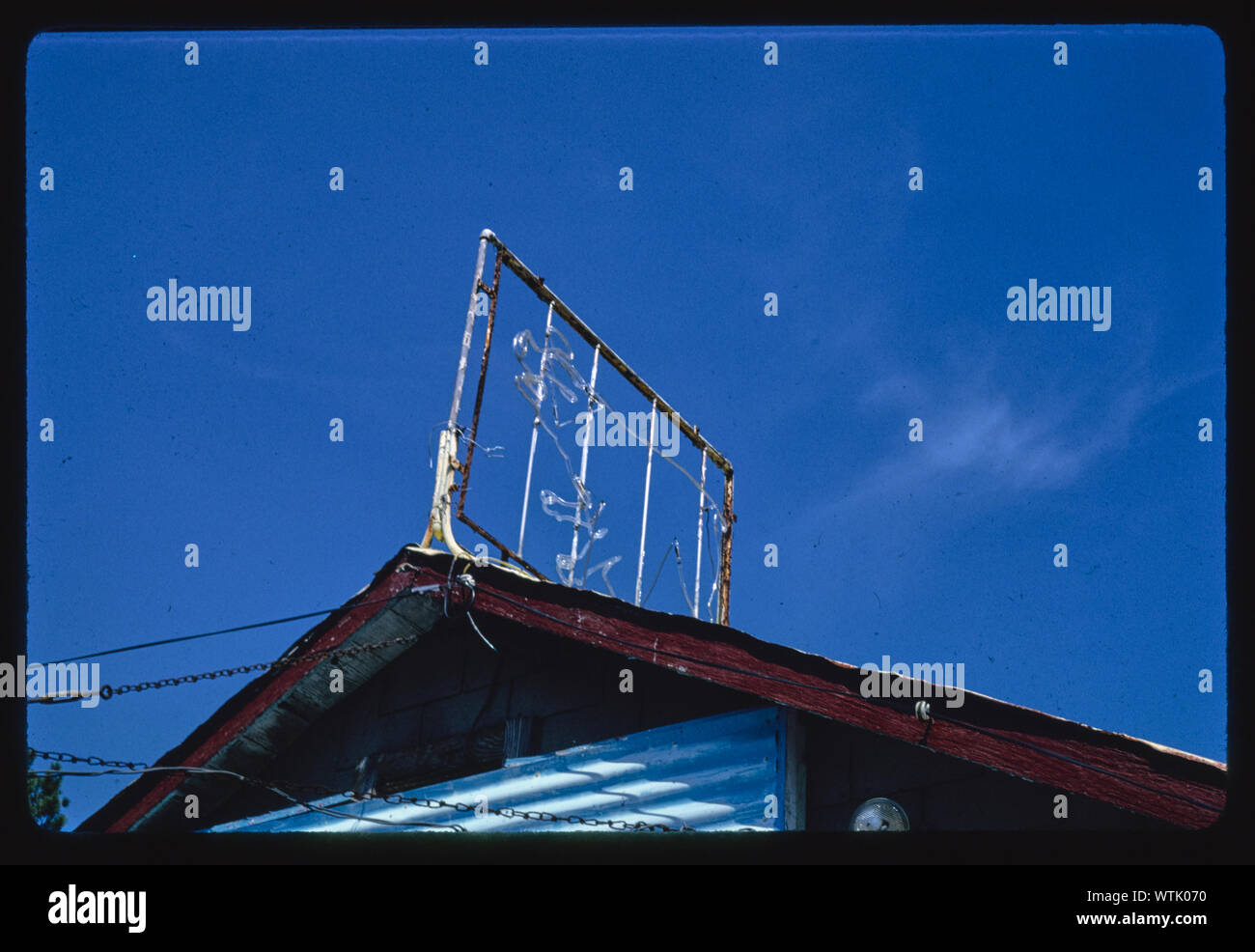 Moody's Bar-B-Q restaurant sign, Route 17, Woodbine, Georgia Foto Stock