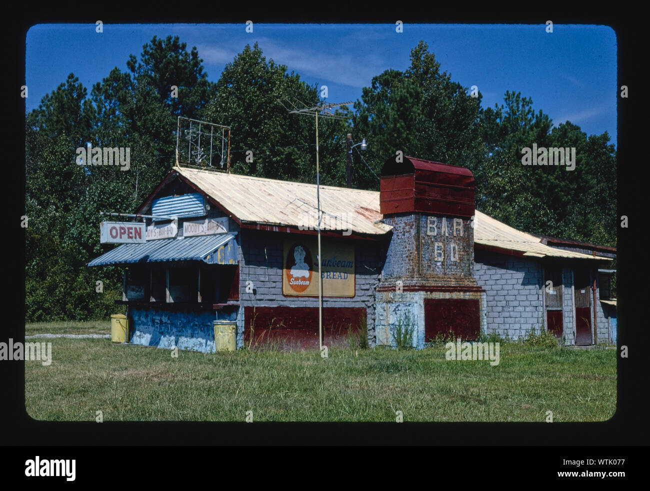 Moody's Bar-B-Q, Route 17, Woodbine, Georgia Foto Stock