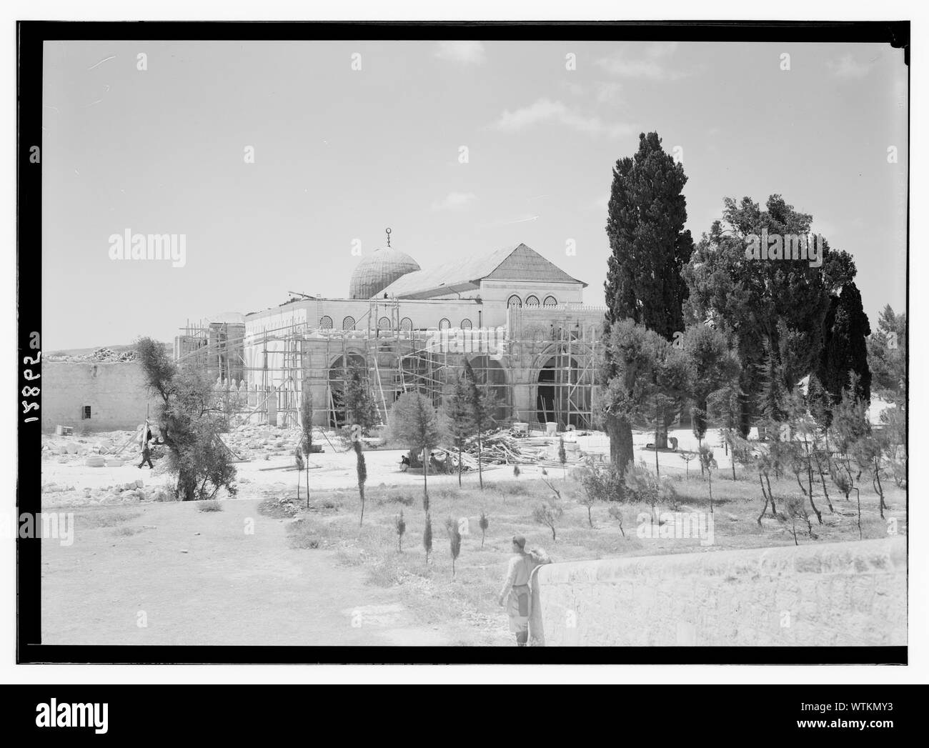 Moschea el Aksa [cioè al-Aqsa] durante riparazioni, Agosto 1943 Foto Stock