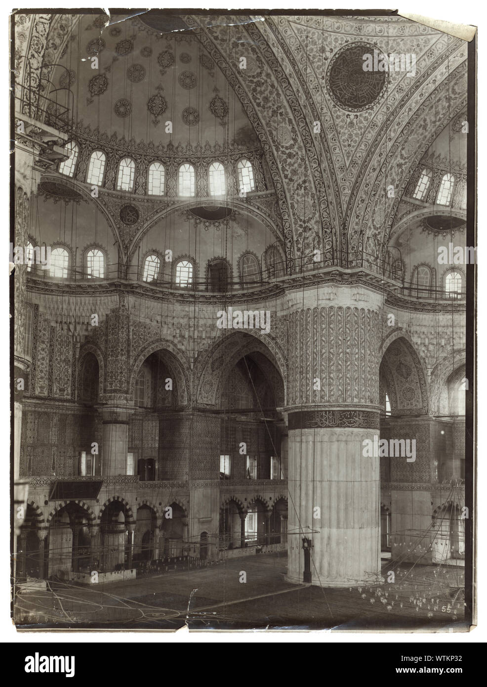 Moschea a Costantinopoli, interno Foto Stock