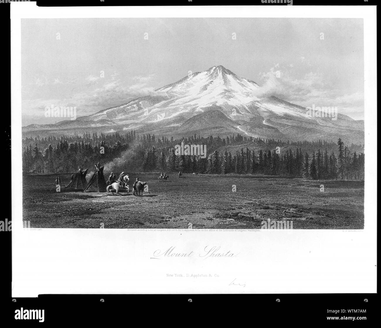 Mount Shasta / S.S. Gifford ; E.P. Brandard. Foto Stock