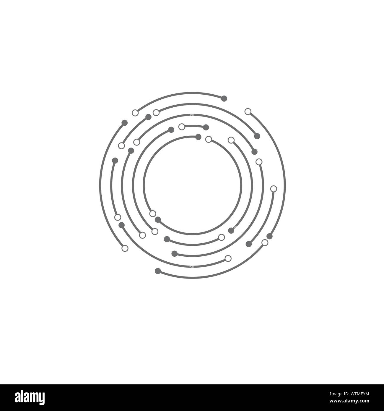 Modello di illustrazione vettoriale del design delle icone globali Illustrazione Vettoriale