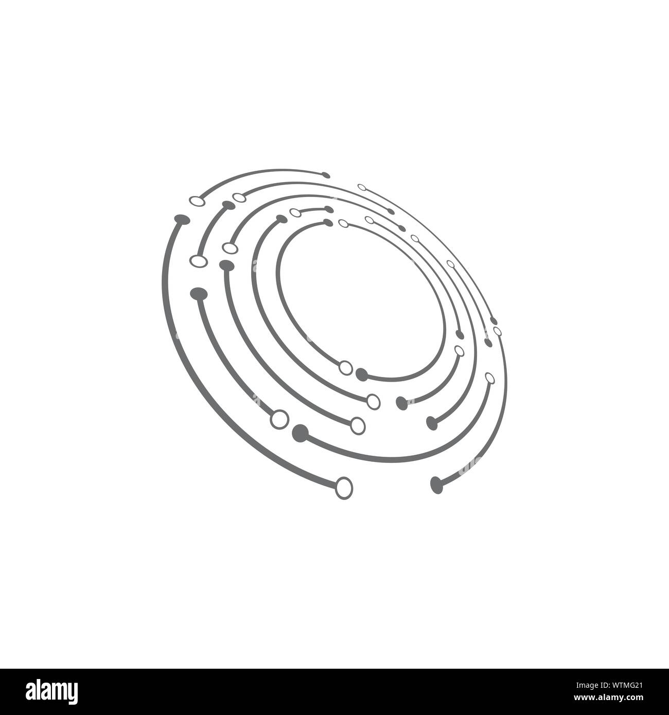 Modello di illustrazione vettoriale del design delle icone globali Illustrazione Vettoriale