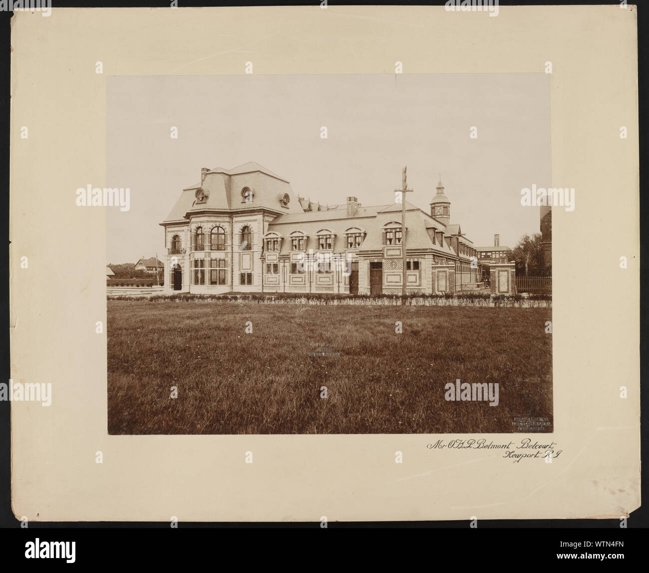 Il sig. O.H.P. Il Belmont, Belcourt, Newport, R.I. / Frank H. Bambino, fotografo, Newport, R.I. Foto Stock