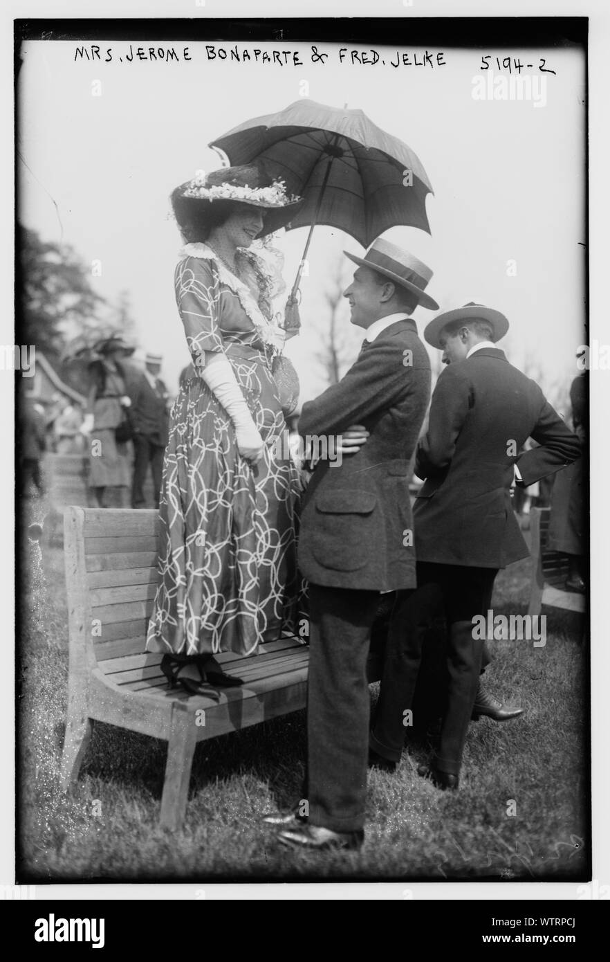 La sig.ra Jerome Bonaparte & Fred. Jelke Foto Stock