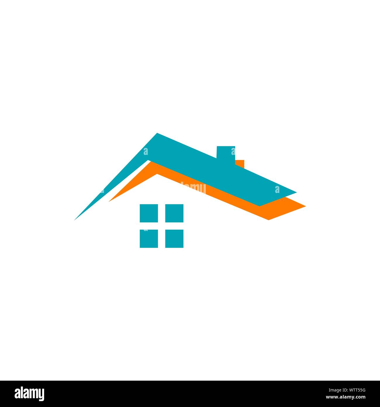 Concetto e idea di casa appartamento realty logo design vector home la costruzione dell'edificio simbolo di architettura Illustrazione Vettoriale