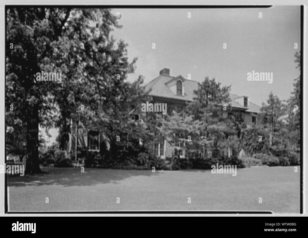 La sig.ra Schoolfield Grazia, residence su si affacciano Rd., Locust Valley, Long Island. Foto Stock