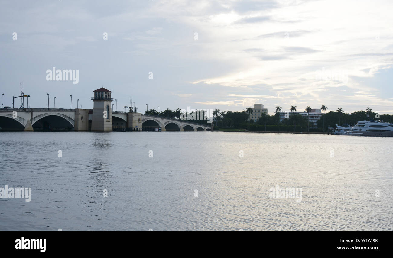 West Palm Beach Bridge Foto Stock