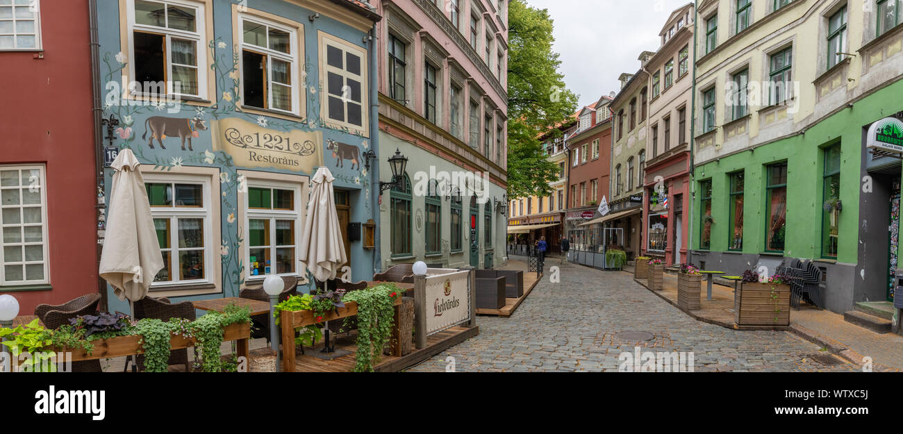 Città vecchia di Riga, Lettonia Foto Stock