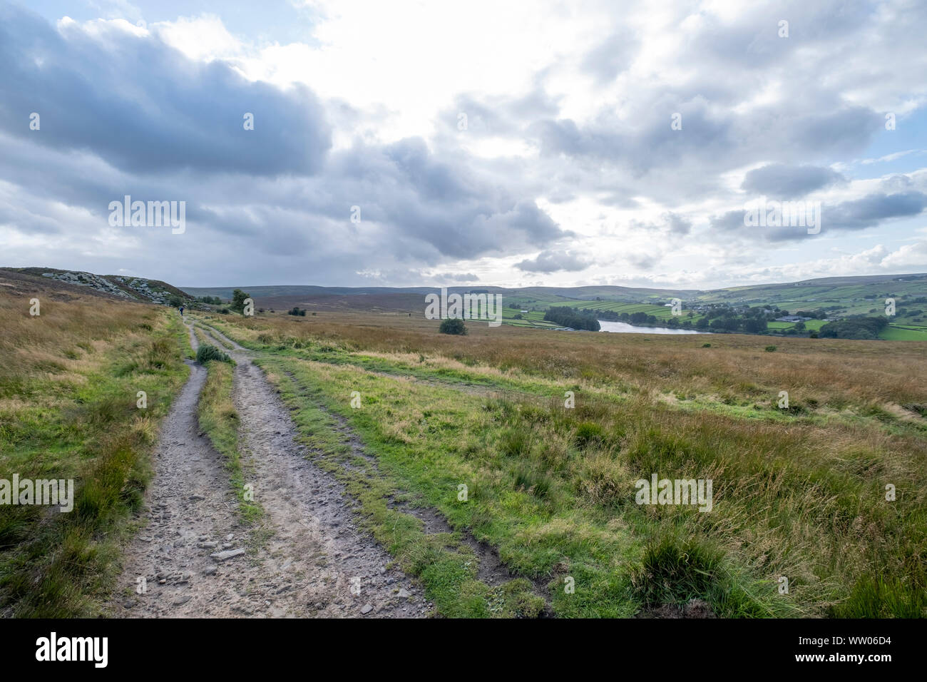Penistone Hill Country Park, vicino Haworth nel West Yorkshire, Inghilterra Foto Stock