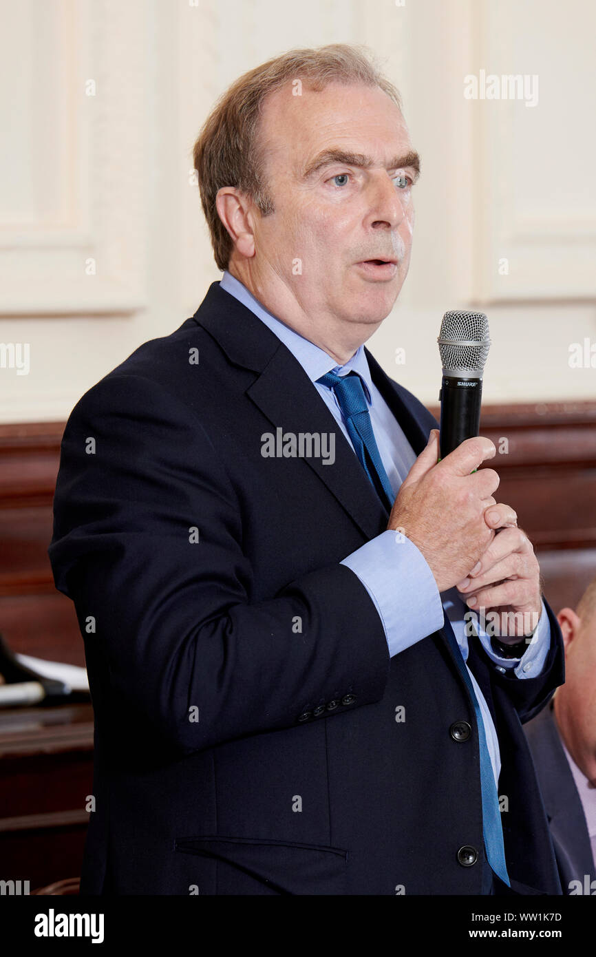 Peter Hitchens al oldie pranzo letterario 10/09/19 Foto Stock