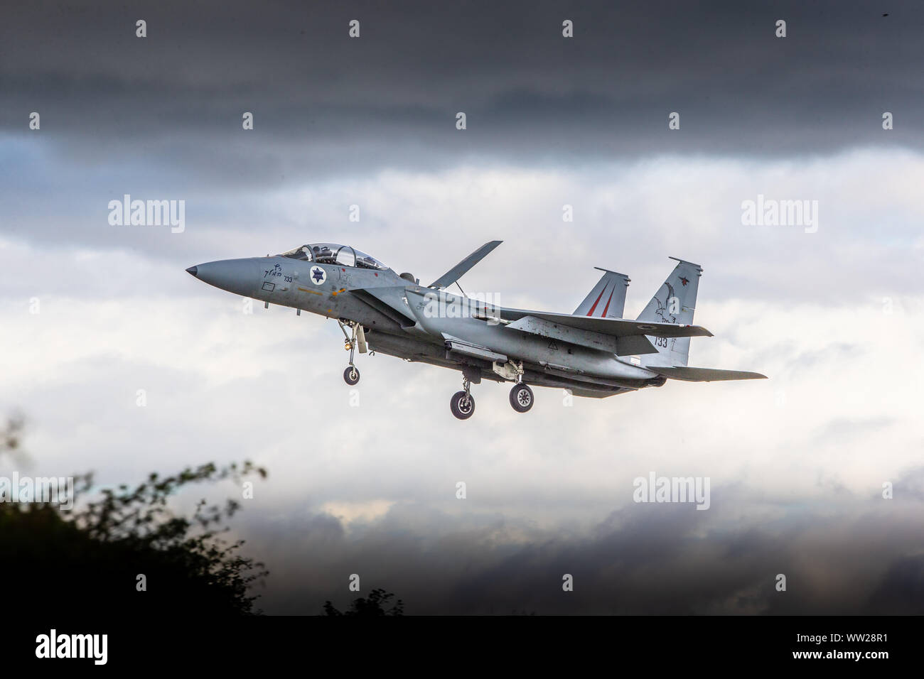 Esercizio guerriero Cobra 2019 - partono aerei RAF Waddington, Lincolnshire, sull esercizio - 11 Settembre 2019 Foto Stock