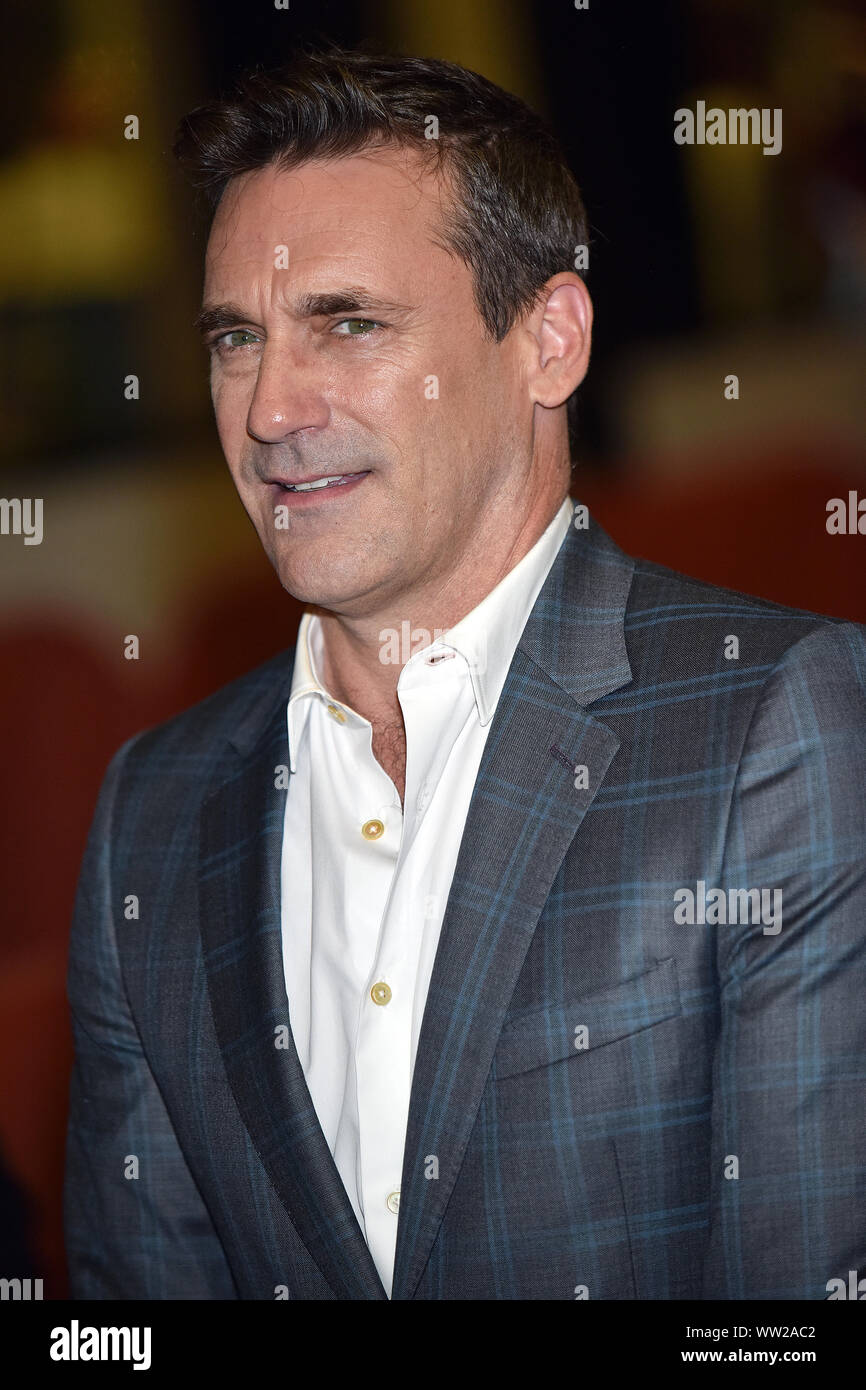 Toronto, Canada. 11 Sett 2019. Jon Hamm arriva per la prima mondiale di "Lucy nel Cielo' alla Principessa del Galles Theatre durante il Toronto International Film Festival di Toronto, Canada Mercoledì, 11 settembre 2019. Foto di Chris Chew/UPI Credito: UPI/Alamy Live News Foto Stock