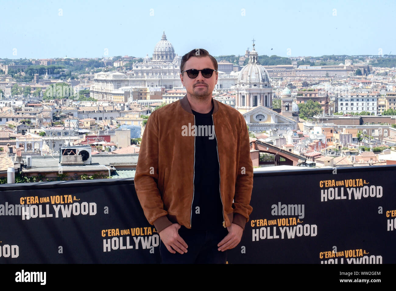 Italia, Roma, 3 Agosto 2019 : Leonardo DiCaprio assiste il photocall del  film 'una volta in Hollywood' Foto © Fabio Mazzarella/Sintesi Foto stock -  Alamy