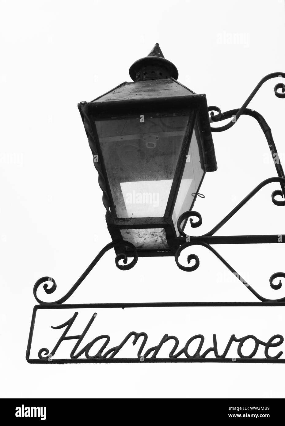 Tradizionale street light, Stromness, Orkney Foto Stock