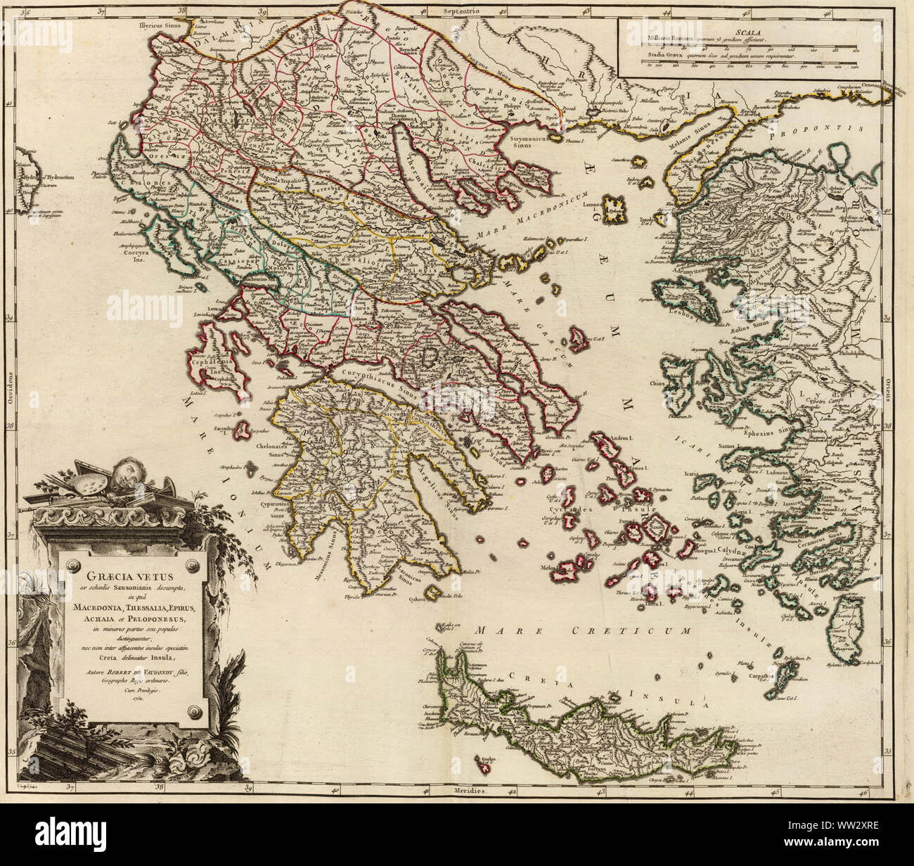 Mappa dell'antica grecia immagini e fotografie stock ad alta ...