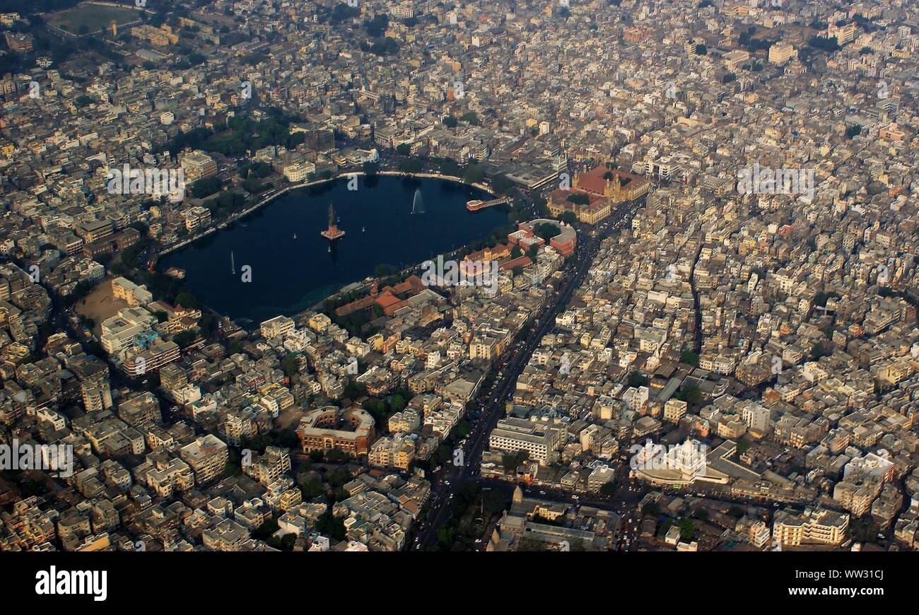 Vadodara, India vista aerea Foto Stock